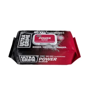 UltraGrime Pro Power Scrub XXL+ Clothwipes