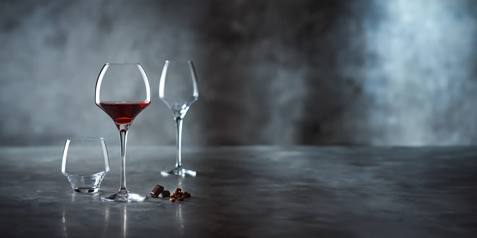 image of an open-up range of glassware