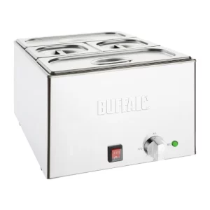 An image of the Buffalo Bain Marie with 2x 1/3GN & 2x 1/6GN Pans