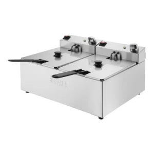 An image of the Buffalo Double Electric Fryer - 2x 5L/169oz