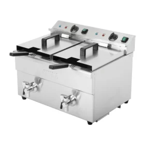 An image of the Buffalo Double Induction Fryer - 2x 7.5L Tanks/Baskets