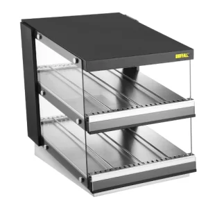 An image of the Buffalo Sloped Chute Hot Food Unit - 2 Shelf