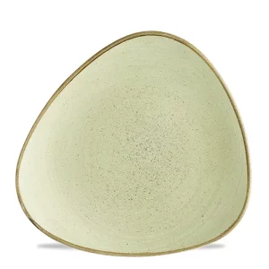 Churchill Stonecast Raw Triangle Plate Green 25.4cm/10"