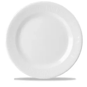 Churchill Super Vitrified Bamboo Plate White 17cm/6.6"