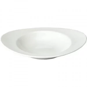 Churchill Super Vitrified Equation Oval Pasta Plate White 31 x 26.5cm/12 x 10.5"