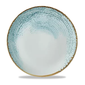 Churchill Super Vitrified Homespun Accents Evolve Coupe Plate Aquamarine 28.5cm/11.25"