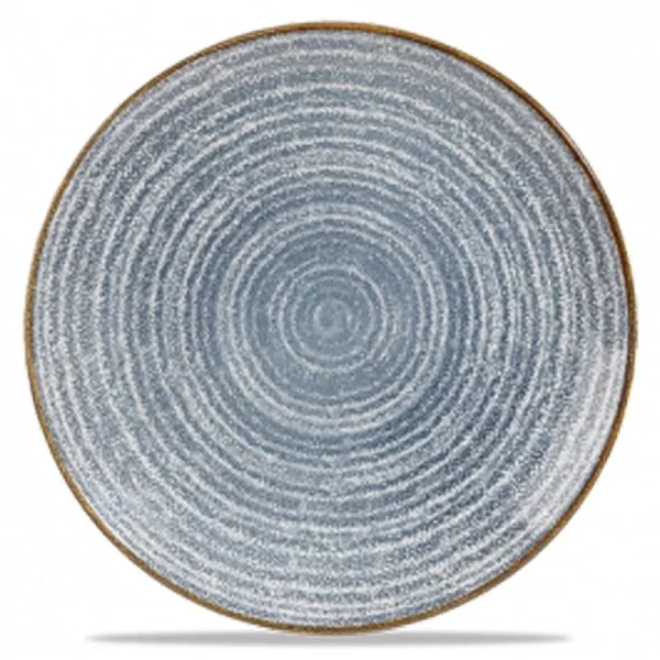 Churchill Super Vitrified Homespun Coupe Plate Slate Blue 16.5cm/6.5"