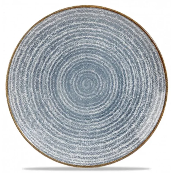 Churchill Super Vitrified Homespun Coupe Plate Slate Blue 26cm/10.25"