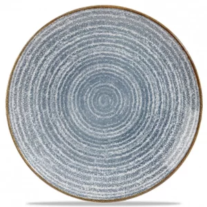 Churchill Super Vitrified Homespun Coupe Plate Slate Blue 26cm/8.6"