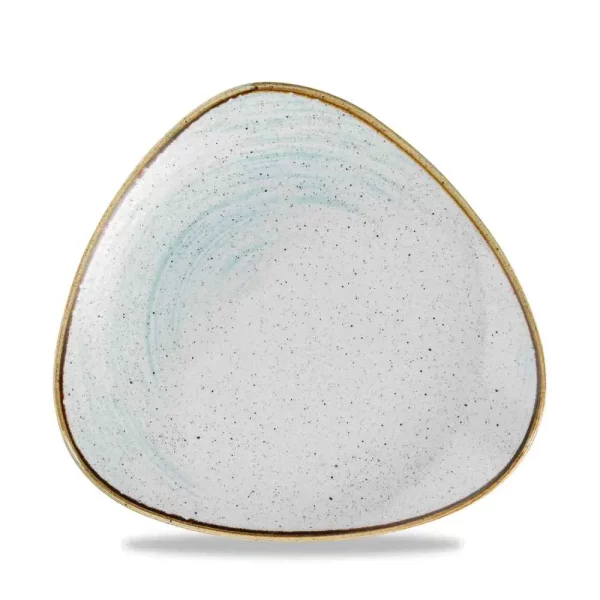 Churchill Super Vitrified Stonecast Accents Triangle Plate Duck Egg Blue 22.9cm/9"