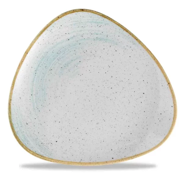 Churchill Super Vitrified Stonecast Accents Triangle Plate Duck Egg Blue 26.5cm/10.4"