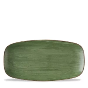 Churchill Super Vitrified Stonecast Chefs' Oblong Plate Sorrel Green 29.8cm/11.75"