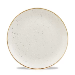 Churchill Super Vitrified Stonecast Coupe Plate Barley White 23.2cm/9.1"