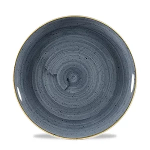 Churchill Super Vitrified Stonecast Coupe Plate Blueberry 23.2cm/9.1"