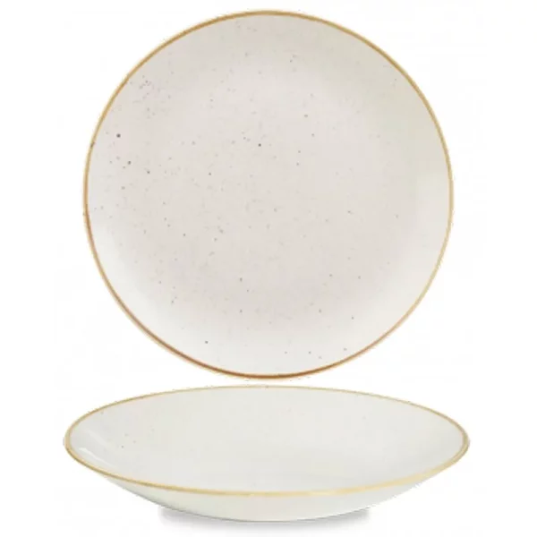 Churchill Super Vitrified Stonecast Deep Coupe Plate Barley White 25.4cm/10"