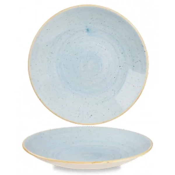 Churchill Super Vitrified Stonecast Deep Coupe Plate Duck Egg Blue 22.4cm/8.8"