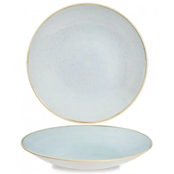 Churchill Super Vitrified Stonecast Deep Coupe Plate Duck Egg Blue 28cm/11"