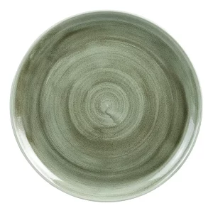 Churchill Super Vitrified Stonecast Patina Coupe Plate Burnished Green 28.5cm/11.25"