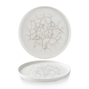 Churchill Super Vitrified Studio Prints Kintsugi Chefs' Walled Plate Agate Grey 26cm/10.25"