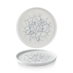 Churchill Super Vitrified Studio Prints Kintsugi Chefs' Walled Plate Pearl Grey 21cm/8.25"