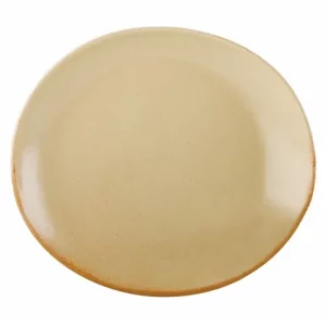 DPS Rustico Bistro Oval Plate Flame 21 x 19cm/8.25 x 7.25"