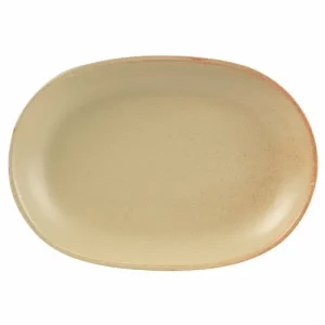 DPS Rustico Oval Plate Flame 30.5 x 21cm/12 x 8.25"