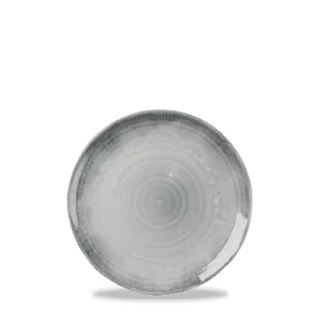 An image of a Dudson Harvest Organic Coupe Plate Flux Grey 27.5cm10.8