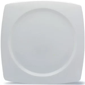 An image of a Elia Glacier Square Plate White 31cm12.2