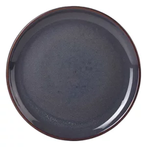 An image of a GenWare Terra Stoneware Coupe Plate Rustic Blue 19cm7.5