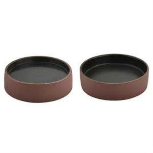 An image of a Playground 2 in 1 Artisan Deep Plate Brown Black 16cm6.3