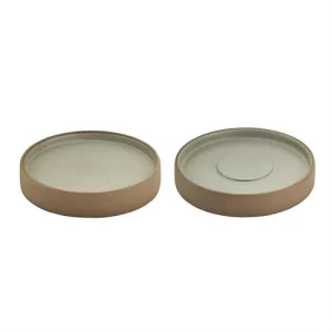 An image of a Playground 2 in 1 Artisan PlateEspresso Saucer Beige Grey 14cm5.5