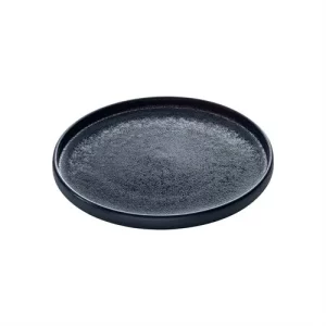 An image of a Playground Nara Plate Black 21cm8.25