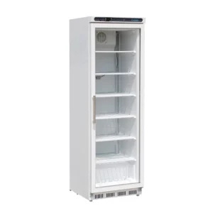 An image of the Polar C-Series Glass Door Display Freezer White - 365L