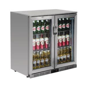 An image of the Polar G-Series Back Bar Cooler with Double Hinged Doors Stainless Steel 208L