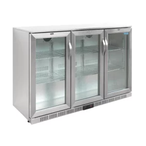 An image of the Polar G-Series Back Bar Cooler with Triple Hinged Doors Stainless Steel - 330L