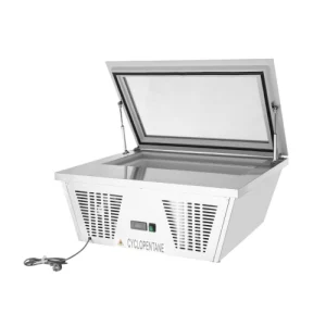 An image of the Polar G-Series Countertop Scoop Freezer - 4 Napoli Pans