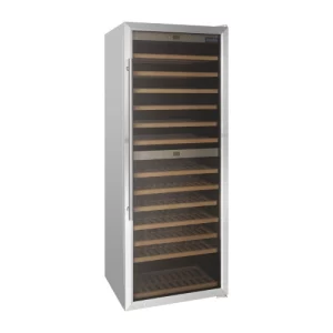 An image of the Polar G-Series Dual Zone Wine Fridge Stainless Steel 126 Bottle