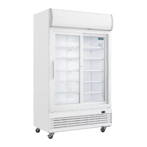 An image of the Polar G-Series Upright Display Cooler with Light Box Sliding Door - 950L