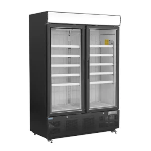 An image of an Polar G-Series Upright Display Freezer Black - 920L