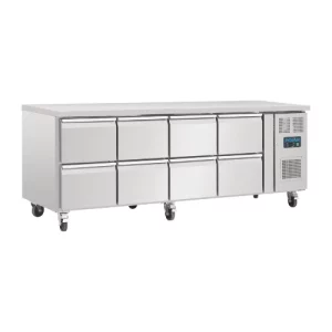 An image of the Polar U-Series Eight Drawer Gastronorm Counter Fridge