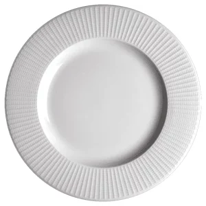 An image of a Steelite Distinction Willow Mid Rim Plate White 27cm10.6