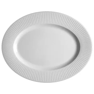 An image of a Steelite Distinction Willow Oval Plate White 33cm13