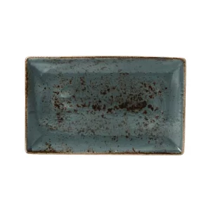 An image of a Steelite Performance Craft Rectangle One Blue 27 x 16.75cm10.6 x 6.6