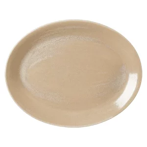 An image of a Steelite Performance Revolution Oval Plate Sandstone 34.3cm13.5