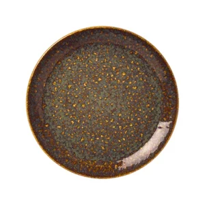 An image of a Steelite Performance Vesuvius Coupe Plate Amber 30cm11.75