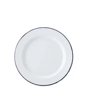 An image of a Utopia Eagle Enamel Plate White 20cm8