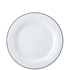 An image of a Utopia Eagle Enamel Plate White 25.5cm10