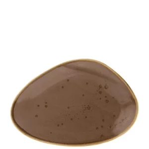 An image of a Utopia Earth Oblong Plate Mocha 29cm11.5