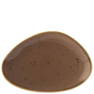 An image of a Utopia Earth Oblong Plate Mocha 35.5cm14