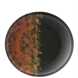 An image of a Utopia Oxy Coupe Plate Black 27cm10.5